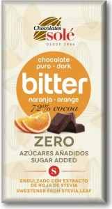 Czekolada KETO 72% z pomarańczą 100g SOLE