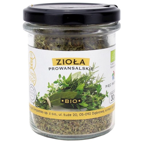 Zioła Prowansalskie bezglutenowe BIO 30g Pięć Przemian