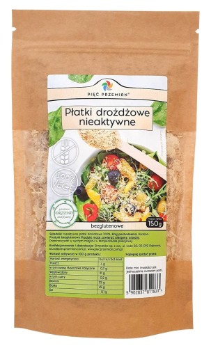 Płatki drożdżowe nieaktywne bezglutenowe 150g