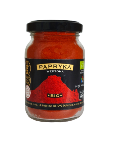 Papryka wędzona bezglutenowa BIO 85g Pięć Przemian