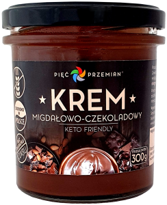 Krem KETO migdałowo-czekoladowy bezglutenowy 300 g Pięć Przemian