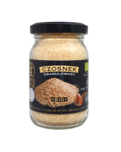 Czosnek granulowany  BIO bezglutenowy 120g  Pięć Przemian