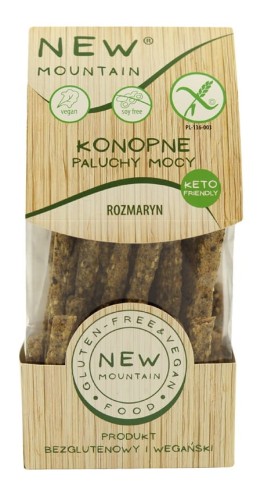 Paluchy Mocy KETO Konopne Rozmaryn bez glutenu 200g new Mountain