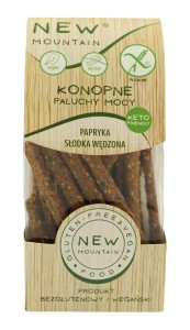 Paluchy KETO Mocy Konopne Papryka Wędzona bez glutenu 200g New Mountain