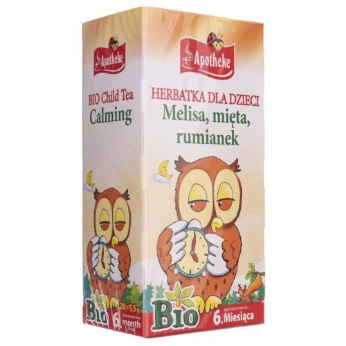 Herbatka melisa mięta rumianek od 6 miesiąca BIO 20x1,5g Apotheke