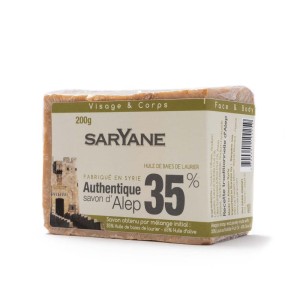 Mydło naturalne Aleppo tradycyjne 35% oleju laurowego 200 g SARYANE