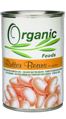 Fasolka masłowa biała JAŚ BIO 400g puszka BPA free Organic Food