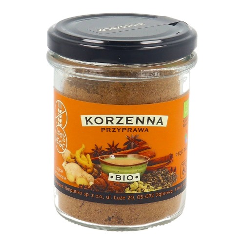 Przyprawa korzenna bezglutenowa 60g BIO do kawy i pierników Pięć Przemian