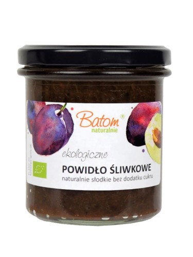 Powidła śliwkowe bez cukru BIO 340g BATOM