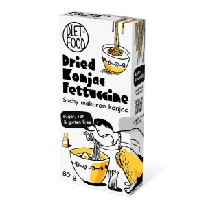Makaron Konjac SUCHY Low Carb Fettucine 80g DIET-FOOD