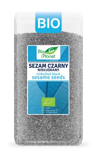 Sezam czarny ziarno NIEŁUSKANY BIO  400g Bio Planet