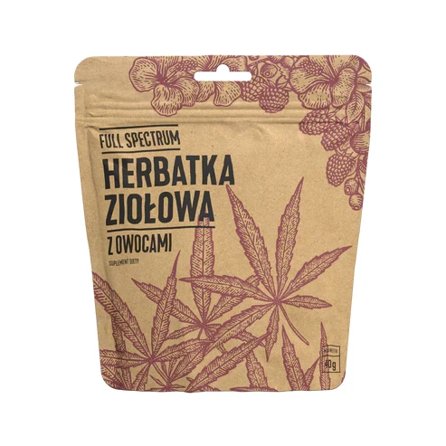 Herbatka konopna z owocami CBD BIO 40g Full Spectrum