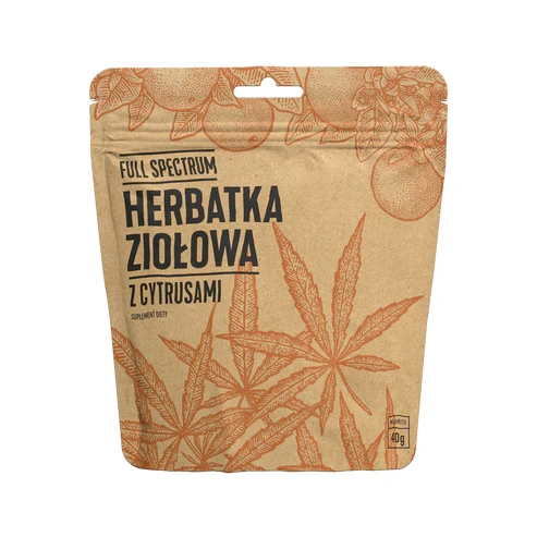 Herbatka konopna z cytrusami CBD BIO 40g Full Spectrum