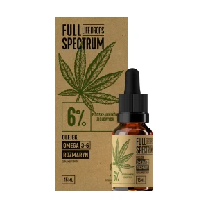 CBD olej z konopi włóknistych 6%  15 ml Full Spectrum
