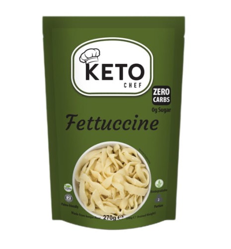 Makaron KETO konjac Fettuccine 270g/200g BIO KetoChef