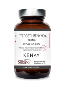 Pterostilbeny 90% SILBINOL 60 kapsułek KenayAG
