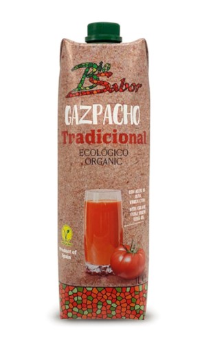 Gazpacho tradycyjna hiszpańska zupa warzywna z ogórkiem i z oliwą z oliwek BIO 1l Bio Sabor