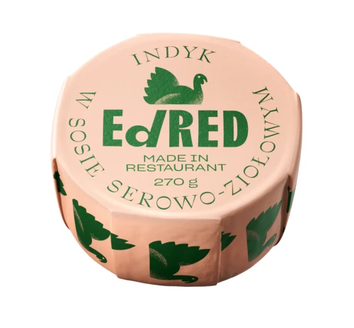Indyk w sosie serowo- ziołowym 270g EdRed