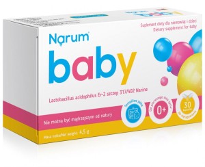 Probiotyk dla dzieci od pierwszych dni BABY 30 kapsułek Narum