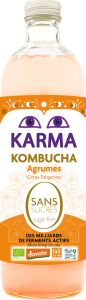 Kombucha ZERO cukru z cytrusami BIO Demeter 750ml Karma Kombucha