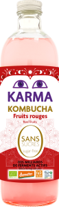 Kombucha ZERO cukru z owocami czerwonymi BIO Demeter 750ml Karma Kombucha