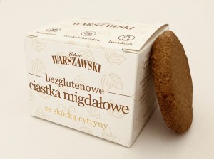 Ciastka migdałowe ze skórką z  cytryny bezglutenowy 150g Baton Warszawski