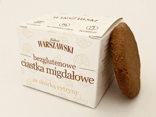 Ciastka migdałowe ze skórką z  cytryny bezglutenowy 150g Baton Warszawski