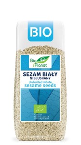 Sezam biały NIEŁUSKANY ziarno BIO 400g Bio Planet