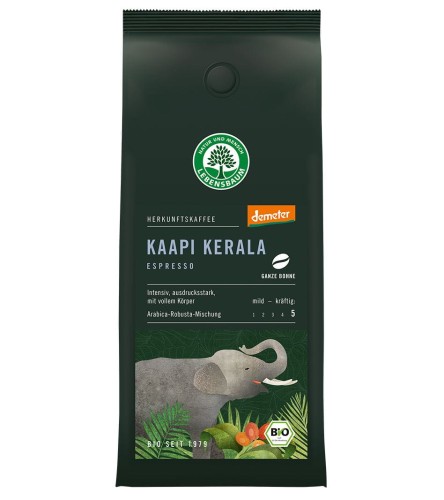 Kawa ziarnista KAAPI KERALA Demeter BIO 250g Lebensbaum