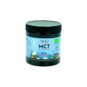 Olej MCT Kokosowy w proszku bezglutenowy BIO 100g  Pięć Przemian