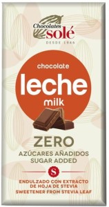 Czekolada KETO mleczna ze stewią 100g SOLE