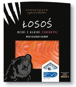 Łosoś DZIKI wędzony na zimno BIO 75g  Sockeye