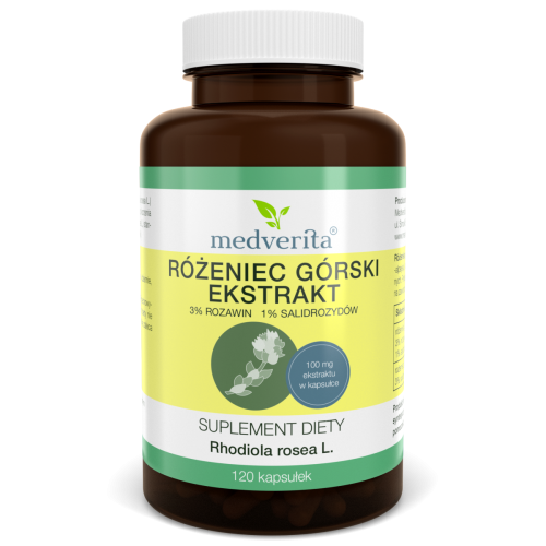 Różeniec górski ekstrakt 120 kaps/41,4g Medverita