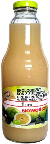 Sok z grejpfrutów ZIELONYCH Sweetie BIO 1l Jaffa Gold