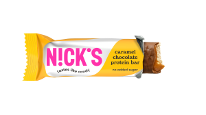 Baton proteinowy Caramel Chocolate Protein Bar bez cukru 50g Nick's