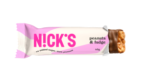 Baton Peanuts n'Fudge z orzeszkami bez cukru bez glutenu 40g Nick's 