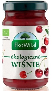 Dżemik Mus wiśniowy bez cukru BIO 250g Ekowital