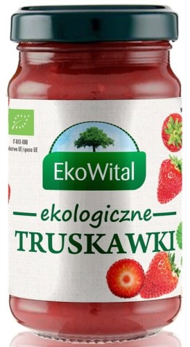 Dżemik Mus truskawkowy bez cukru BIO 250g Ekowital