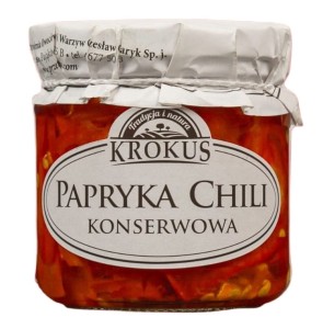 Papryka Chili konserwowa bez glutenu 180g/90g Krokus