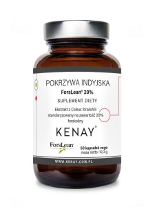 Pokrzywa indyjska ForsLean 20% foskolina 60kapsułek/10,3g Kenay