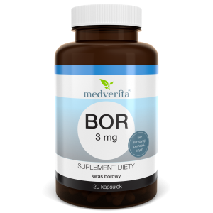 Bor 3mg kwas borowy 120 kapsułek/30g Medverita