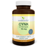 Cynk cytrynian 15mg 180kaps/50,4g  Medverita