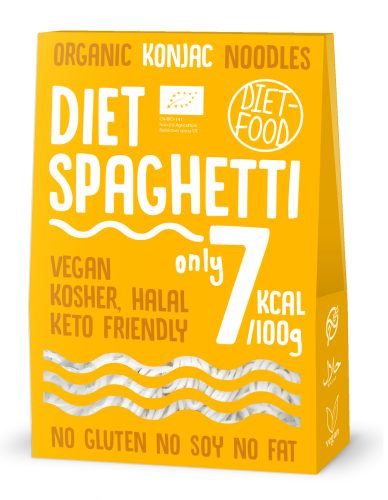 Makaron Konjac DIET-FOOD 385g/300g Spaghetti  BIO bezglutenowy
