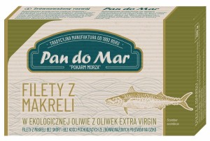 Makrela filet w ekologicznej oliwie z oliwek 120g Pan Do Mar