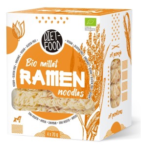 Makaron RAMEN noodle jaglany MILLET bezglutenowy BIO 280 g Diet Food 