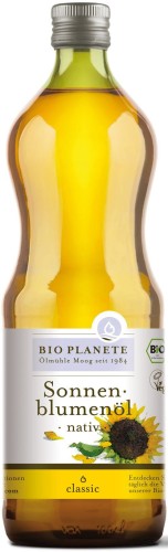 Olej słonecznikowy tłoczony na zimno 1l BIO Planete
