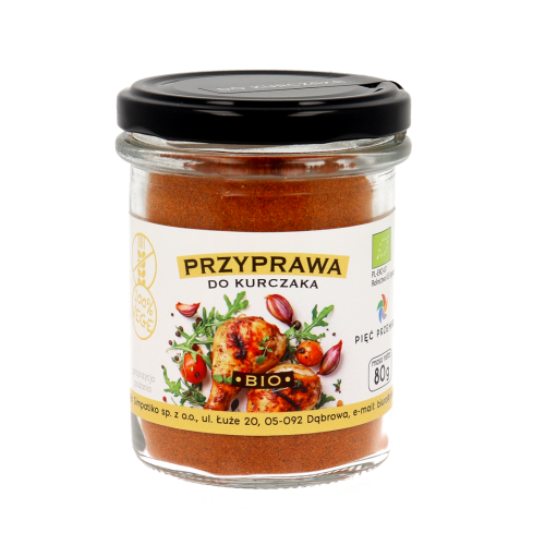 Przyprawa do kurczaka bezglutenowa BIO 80g BIO Pięć Przemian