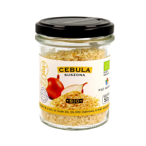 Cebula suszona w słoiku bezglutenowa BIO 50g Pięć Przemian
