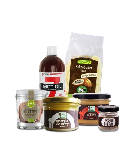 Zestaw tłuszczów PREMIUM do bulletproof coffee - do kawy kuloodpornej