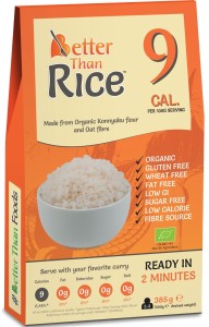 Makaron konjac 9kcal rice w kształcie ryżu bezglutenowy BIO 385g/300g Better Than